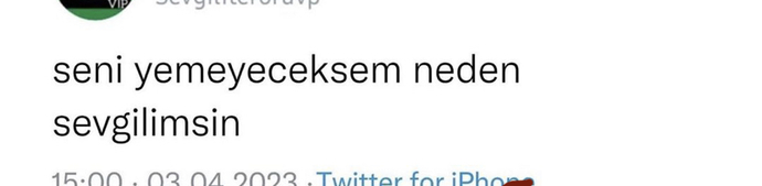 Sevgili yenir mi?