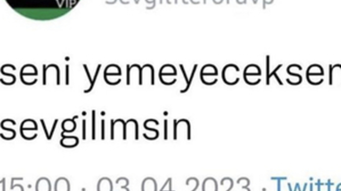 Sevgili yenir mi?