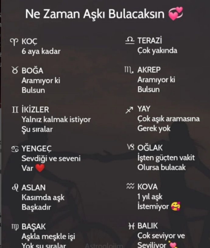 Burcuna göre aşkı ne zaman bulacaksın?