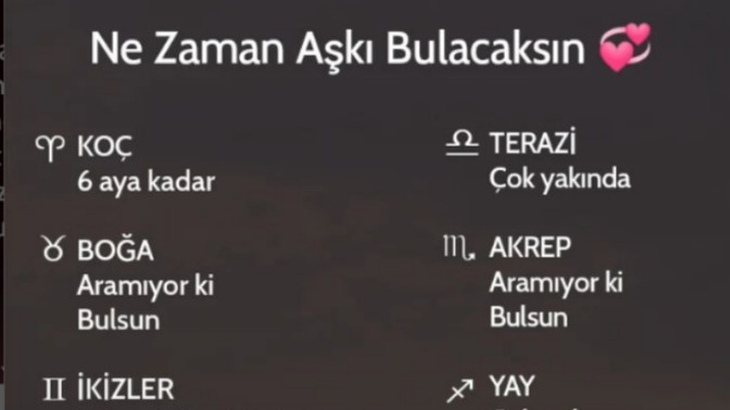 Burcuna göre aşkı ne zaman bulacaksın?