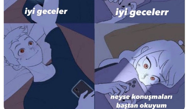 Sevgiliniz ya da  eşinizle mesajlaşınca o mesajları tekrar okur musunuz?
