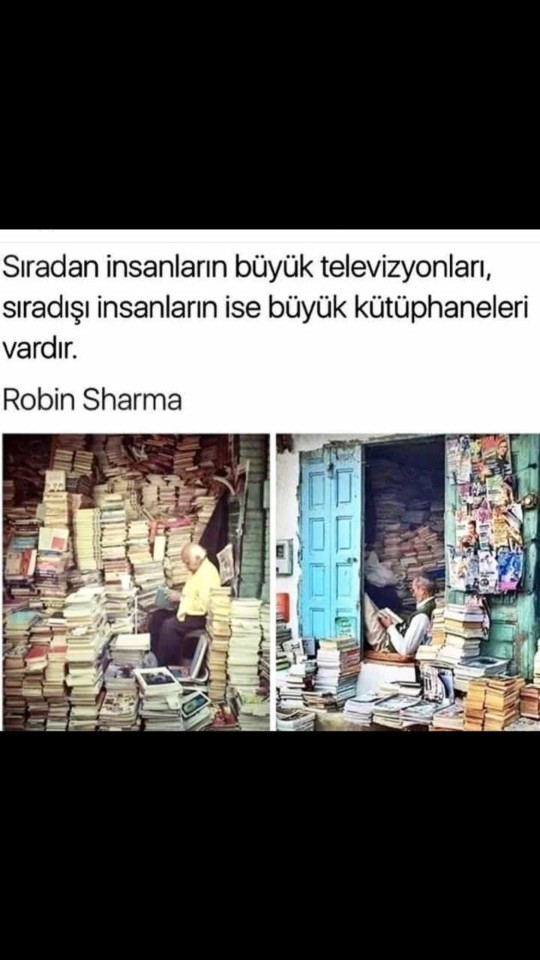 Evinizde kendinize ait bir kütüphaneniz var mı?