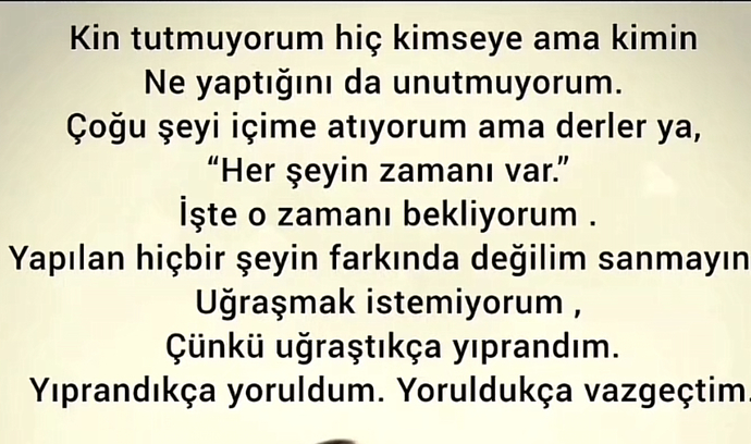 Yoruldunuz mu siz de?