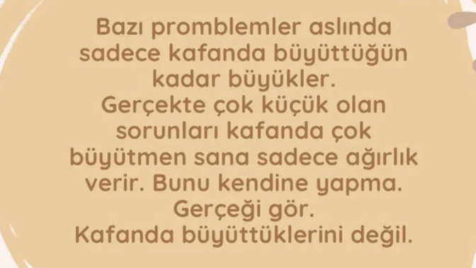 Problemlerini büyütme konusunda ne kadar iyisin😄?