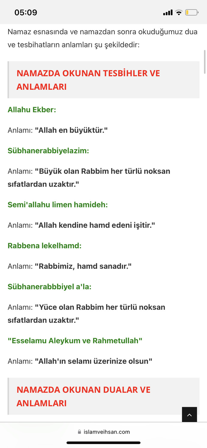 Namaz sırasında söylediğiniz şeylerin Türkçe anlamlarını biliyor musunuz?