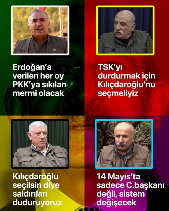 Erdoğana verilen her oy Pkkya sıkılan mermi dir?