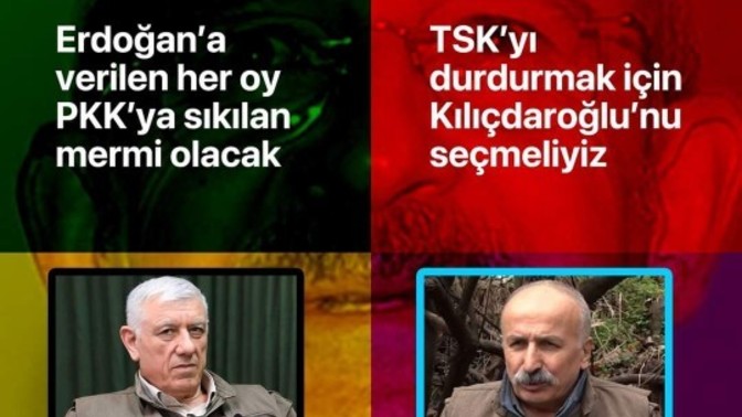 Erdoğan'a verilen her oy Pkk'ya sıkılan mermi dir?