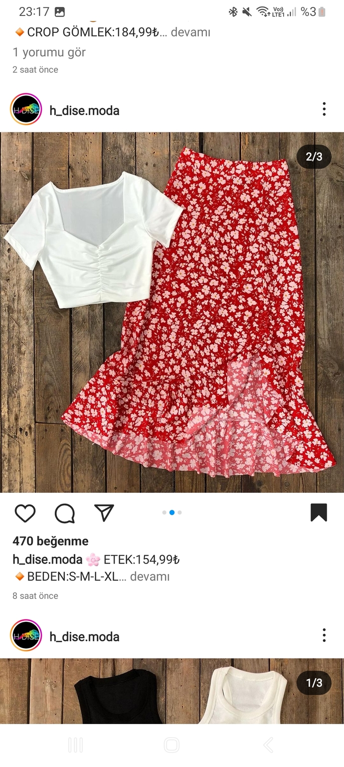 Sizce bu eteklerden hangisi daha güzel?