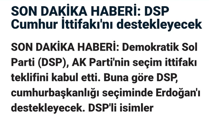 Davamız İslam diyen AK Parti, DSP'den (solculardan) medet ummaya başlamışsa, bunun sebebi nedir?