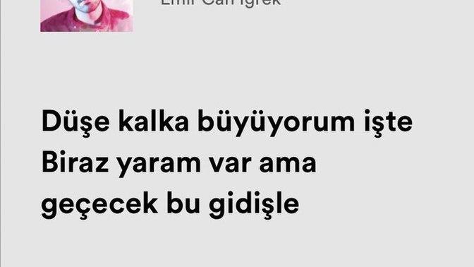 Bugünün sözü ne olsun, ne söylemek istersin?