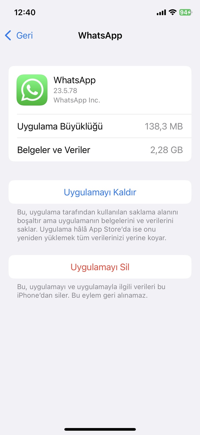 WhatsAppı kaldırırsak ama silmezsek ne olur?