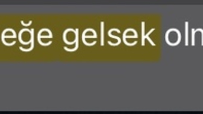 Sadece yemek dışında?