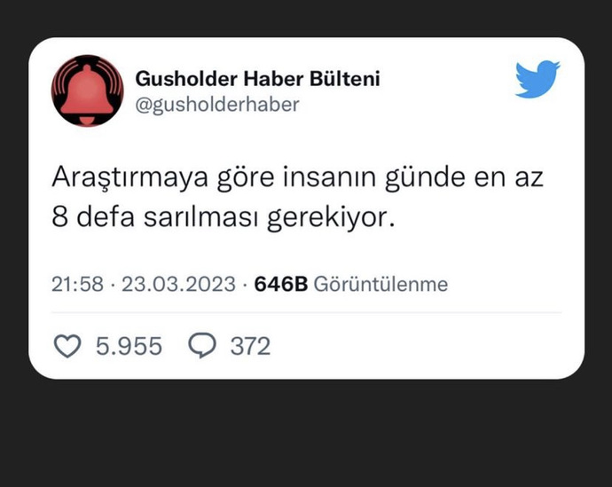 Bir insanın günde 8 defa sarılması gerekiyor Muş siz kaç kere sarılıyorsunuz?