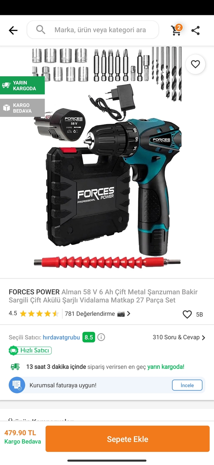 2 matkap da 480 sizce hangisini almalıyımTL?