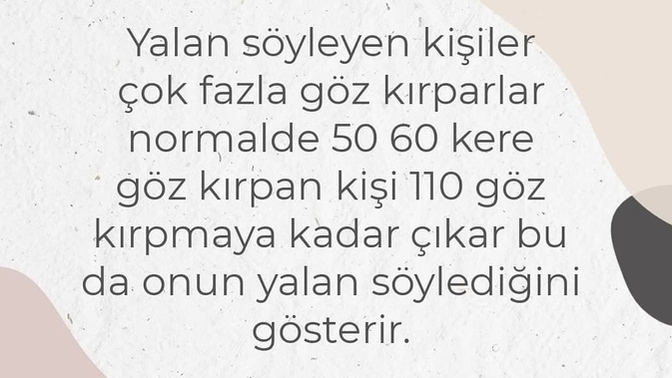Bir insanın yalan söylediğini nasıl anlarsınız?