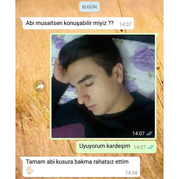 Uyudun mu diye sorar mısınız?