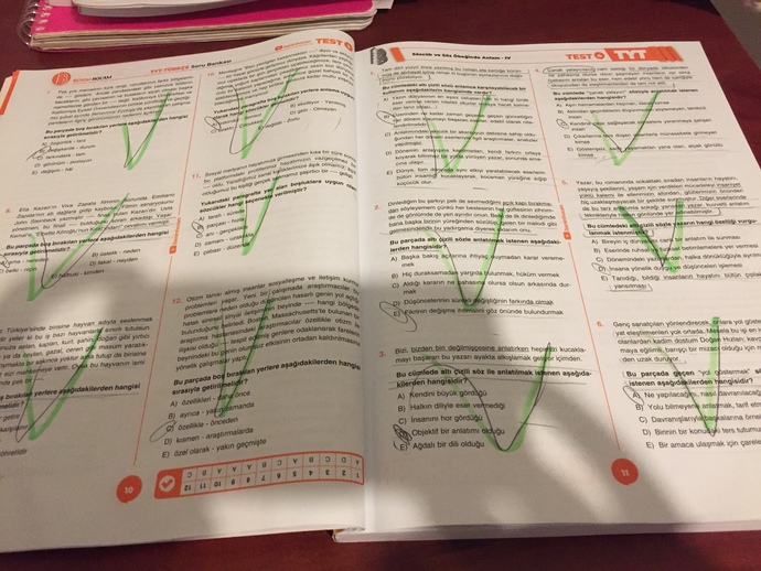 En son hangi dersin sorularını patates ettiniz?