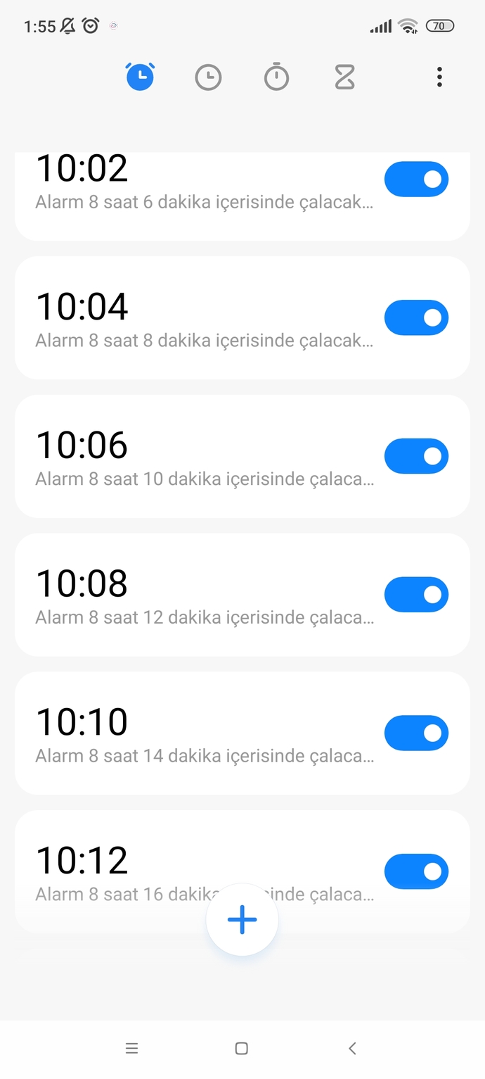 Uyanmak için kaç alarm kuruyorsunuz?