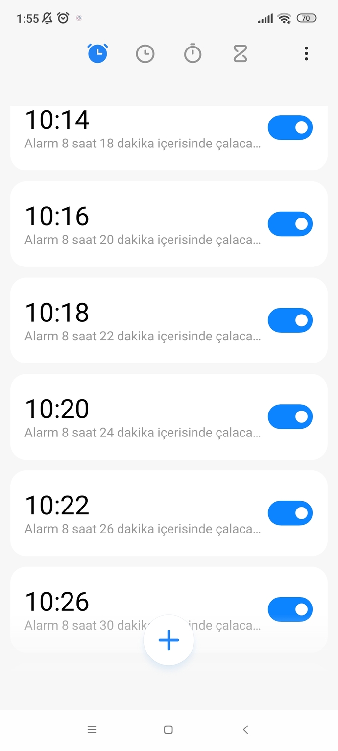 Uyanmak için kaç alarm kuruyorsunuz?
