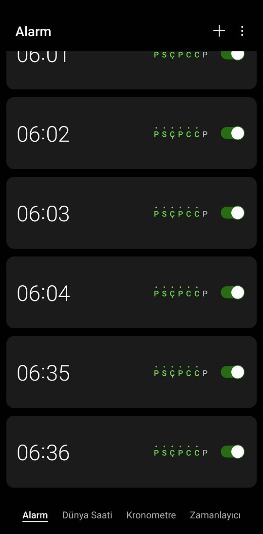 Uyanmak için kaç alarm kuruyorsunuz?
