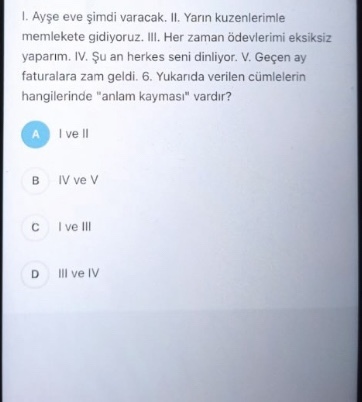Cevapları doğru mu?