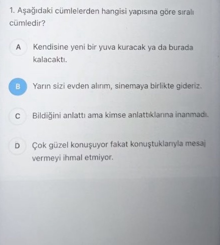 Cevapları doğru mu?