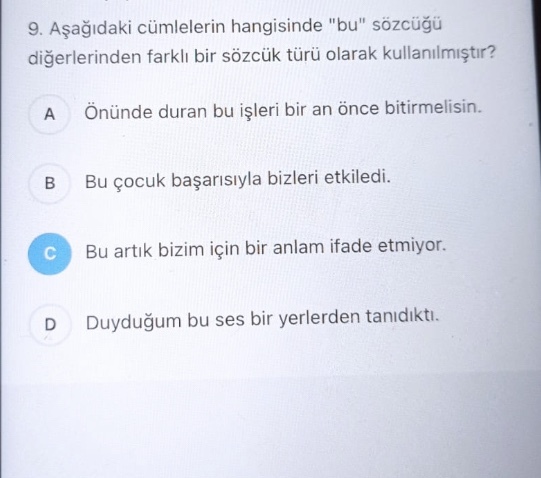 Cevapları doğru mu?