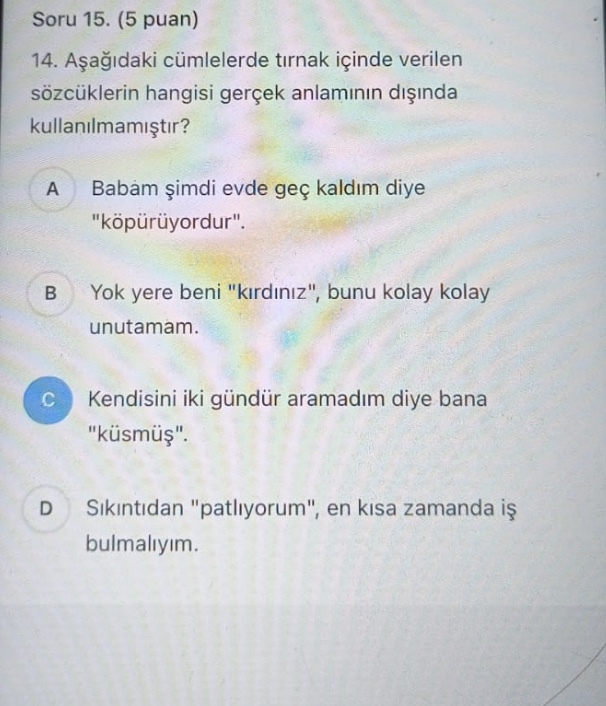 Cevapları doğru mu?