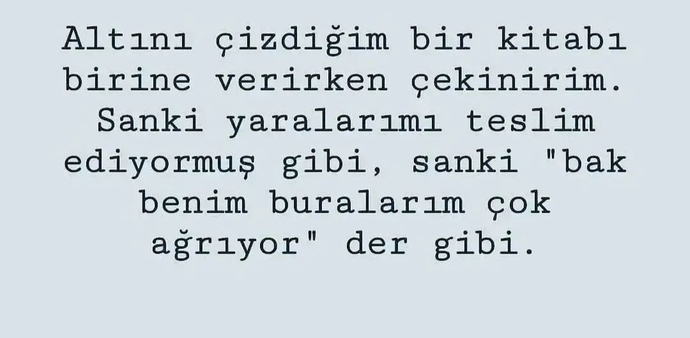 Kitap okurken önemli bulduğunuz yerlerin altını çizer misiniz?