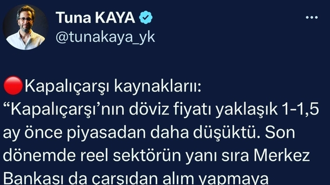 Devlet kapalı çarşıdan dolar alıyor bu kötü bişey mi?