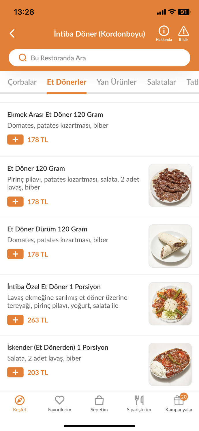 Bir dönere 80 TL verdim, aşırı pahalı değil mi sizce de?