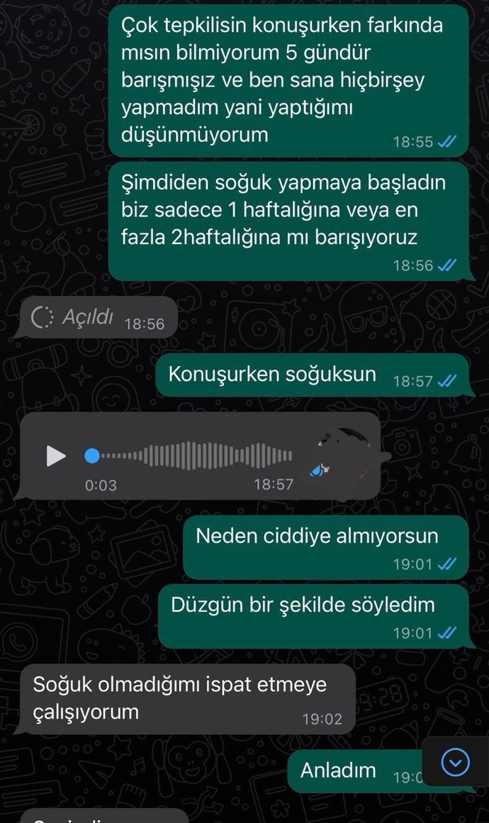 Sizce erkek arkadaşım neden böyle yapıyor?