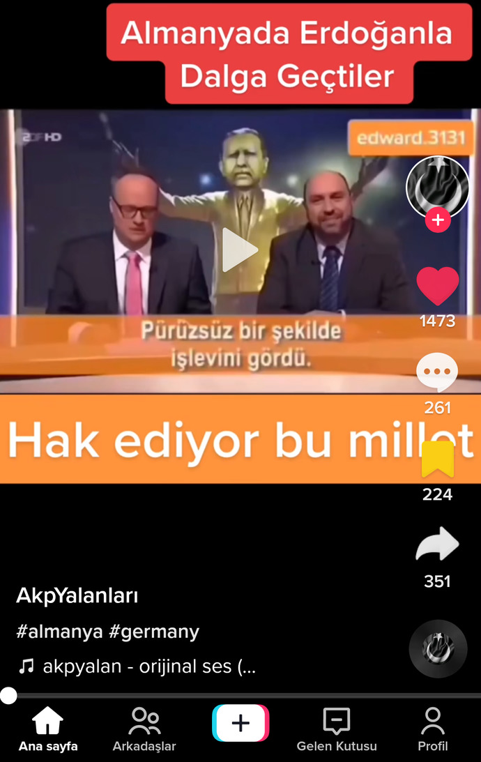 Alman haber kanalının Almanya bizi kıskanıyor sözüyle dalga geçmesi gündem oldu düşünceleriniz?