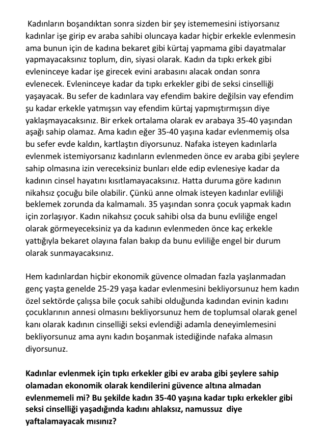 Kadınların ev araba iş sahibi olmadan evlenmesi anormal bir şey mi?
