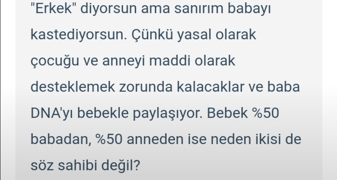 Kürtaj yaptırmasında erkekler söz sahibi olmalı mı?