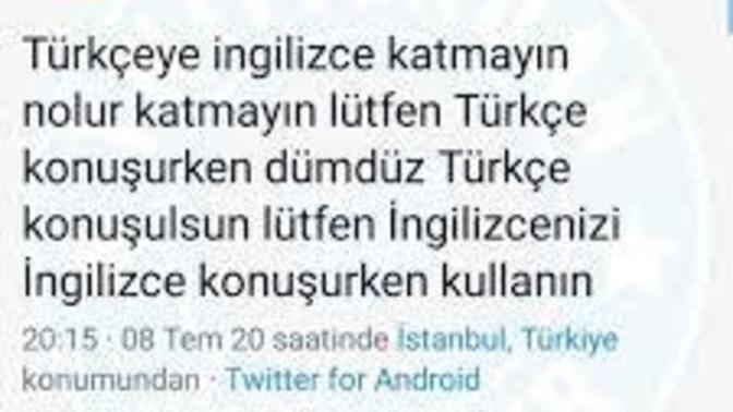 Türkçe konuşurken İngilizce kelimeler kullanıyor musunuz?