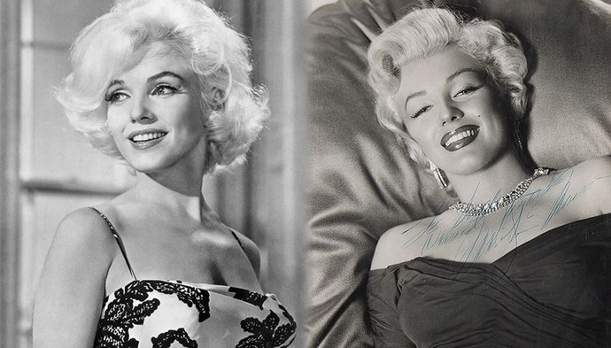 Marilyn Monroe imzalı portre