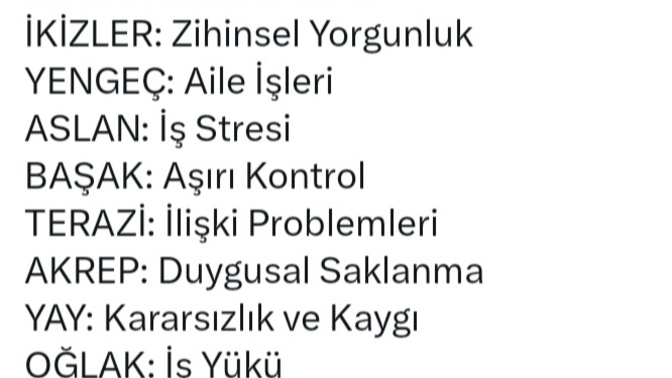 Burcunuza göre gündeminizde neler var?