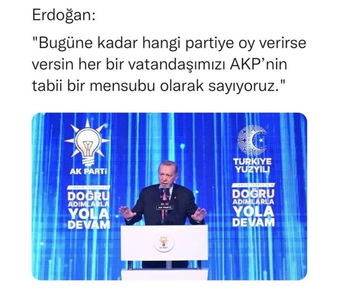 Sizler de Cumhurbaşkanı Erdoğana katılıyor musunuz?