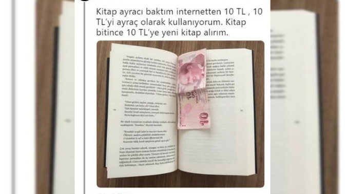 Kitap ayracı olarak kullandığınız en ilginç şey nedir?