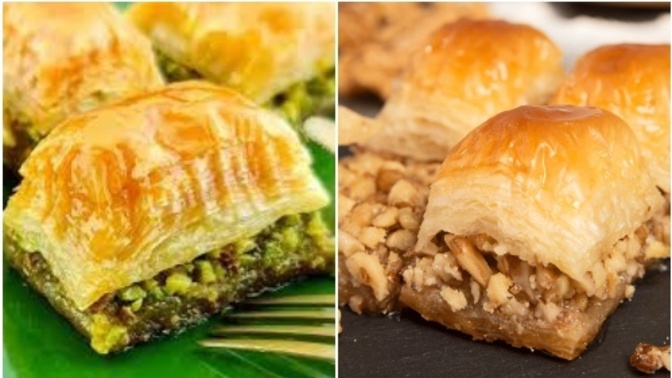Baklava antep fıstıklı mı yoksa cevizli mi daha iyi gider?