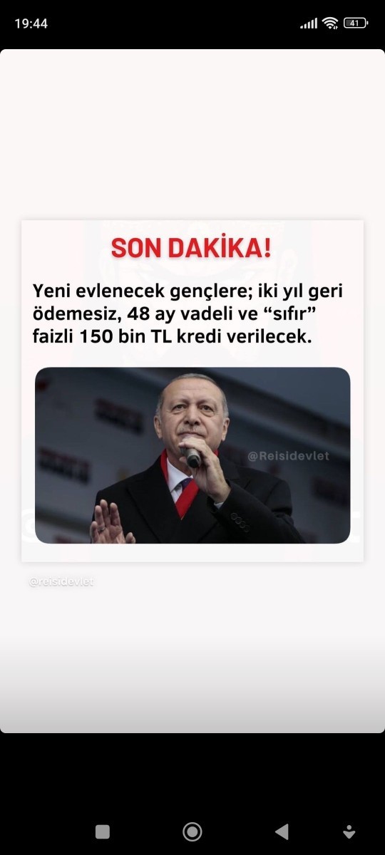 Devlet yeni evleneceklere 150 TL geri ödemesiz 48 ay vadeli kredi veriyor size 150 bin TL evlilik için yeterli mi?