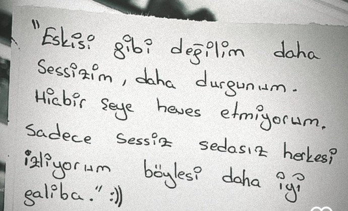 Gece bir söz bıraksan ne yazarsın?