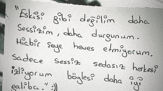 Gece bir söz bıraksan ne yazarsın?