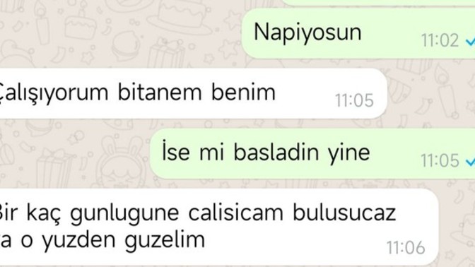 Sevgilimin attığı mesaja bakın..😢?