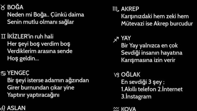 Neden senin burcun?