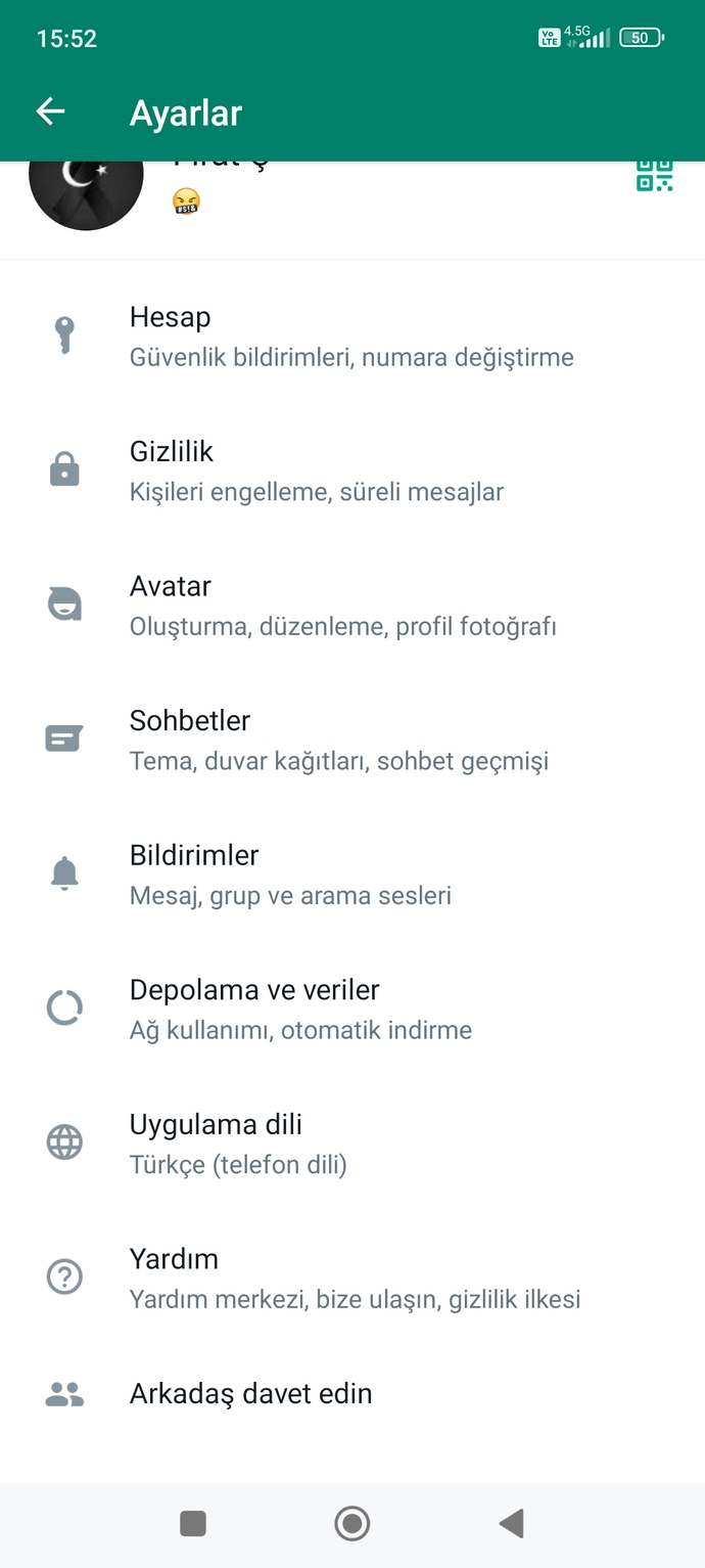 WhatsApp hakkınızda ne yazıyor?