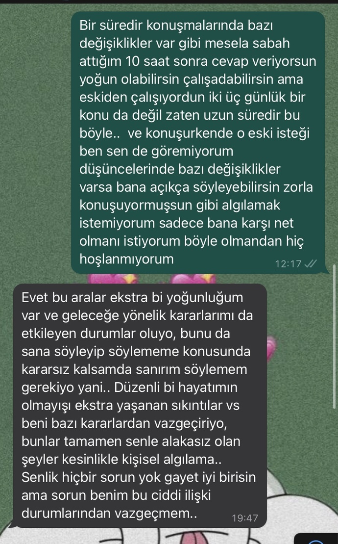 Başta ciddiyim deyip 7 ay oyalayan erkeğe ne dersiniz?