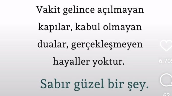 Sabır size göre nedir?