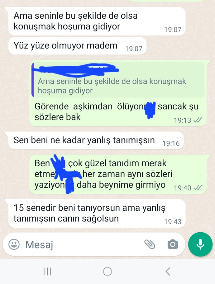 Size samimi gelirmiydi?